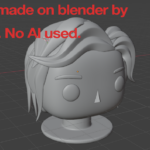 Eu vou criar um busto de Funko Pop em 3D para você