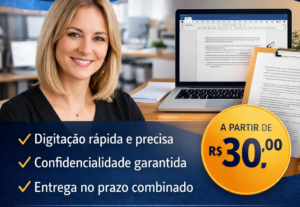 Eu vou ser Digitadora / Digitação de Documentos - Remoto