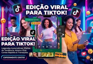 Eu vou editar seu vídeo para Reels, Shorts ou TikTok em 24h