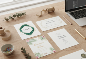 Eu vou criar o seu Convite de Casamento personalizado