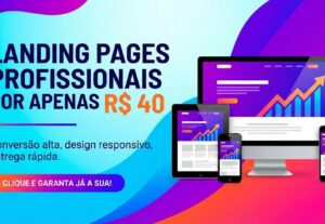 Eu vou criar uma landing page para seu negócio ou produto