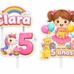 Eu vou fazer topo de bolo para recortar personalizado