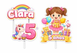 Eu vou fazer topo de bolo para recortar personalizado