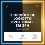 Eu vou criar 3 opções de Logotipo Profissional e Moderno
