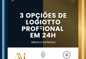 Eu vou criar 3 opções de Logotipo Profissional e Moderno