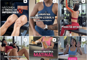 Eu vou conteúdo visual para Instagram e TikTok