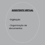 Eu vou fazer Digitação e organização de documentos administr...