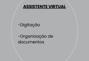 Eu vou fazer Digitação e organização de documentos administr...