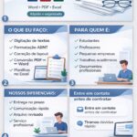 Eu vou ofereço serviços digitais com qualidade, organização.