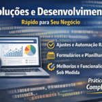 Eu vou criar soluções e desenvolver ajustes rápidos