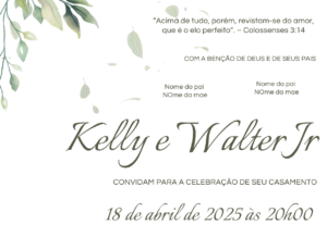 Eu vou fazer seu convite de casamento, chá de fralda, aniver...