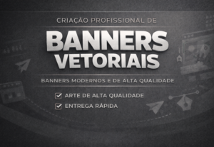 Eu vou fazer um Banner Vetorial profissional em alta resoluç...