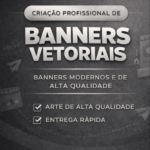 Eu vou fazer um Banner Vetorial profissional em alta resoluç...