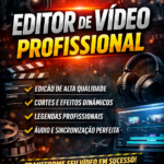 Eu vou Editar seus vídeos de forma profissional e criativa.