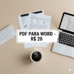 Eu vou digitar documentos e converter PDF para Word em 24h