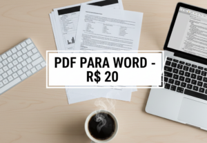Eu vou digitar documentos e converter PDF para Word em 24h