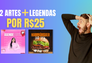 Eu vou Criar 2 artes para o seu feed + legendas estratégicas