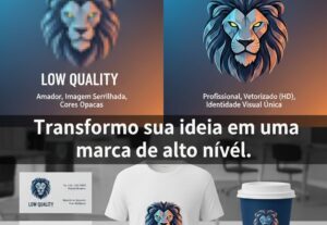 Eu vou criar uma logo profissional para voçê.