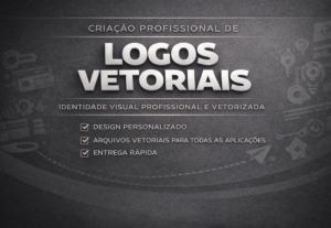 Eu vou criar sua Logo vetorizada e Profissional