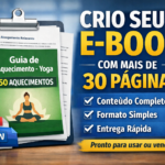 Eu vou criar seu e-book em PDF ou Word