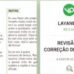 Eu vou fazer a revisão e correção do seu texto