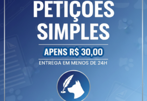 Eu vou elaborar petição simples e personalizada