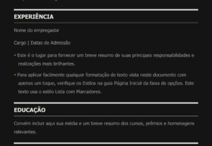 Eu vou Fazer seu currículo digital profissional.