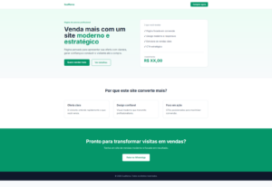 Eu vou criar uma landing page simples e profissional