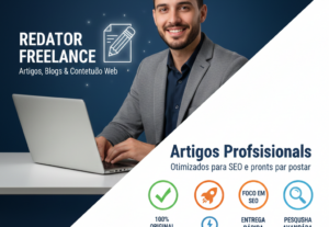 Eu vou fazer artigos e redação