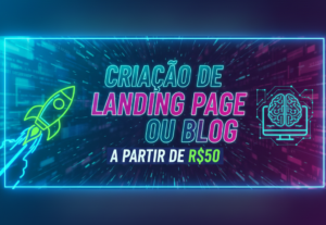 Eu vou fazer Criação de Landing Page ou Blog Entrega Rápida