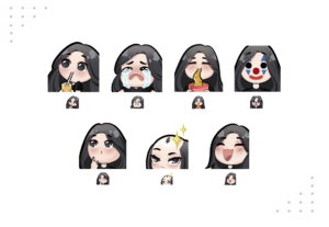 Eu vou fazer emotes/badges para seu canal
