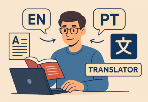 Eu vou traduzir seus textos do Inglês para o Português