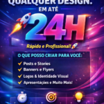 Eu vou Criar qualquer design em 24horas