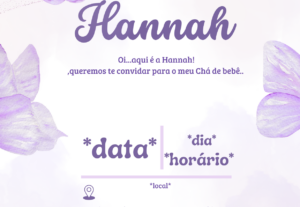 Eu vou criar e o convite perfeito para seu evento