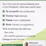 Eu vou criar uma bio atrativa