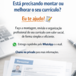 Eu vou criar seu currículo profissional e moderno pdf