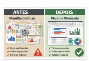 Eu vou Analisar seus processos ou planilhas e melhorá-los.