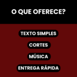 Eu vou fazer uma edição de vídeo simples e rápida