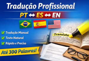 Eu vou fazer tradução profissional PT-ES-EN