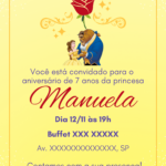 Eu vou te ajudar a montar o seu convite de aniversário.