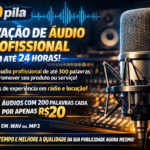 Eu vou fazer uma locução profissional para você