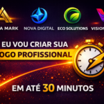 Eu vou criar sua logo profissional em até 30 minutos