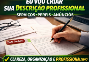 Eu vou criar sua descrição profissional