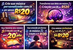 Eu vou Transformar sua ideia em música, faço com ia