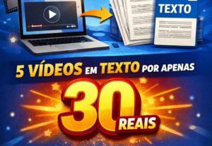 Eu vou Transformar vídeo em texto com rapidez e qualidade