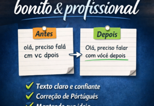 Eu vou Transformar seu texto simples em um texto bonito