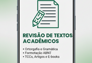 Eu vou Fazer revisão gramatical e formação ABNT do seu texto