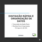 Eu vou digitar seus documentos, trabalhos ou organizar dados
