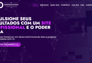Eu vou Desenvolver um site institucional lindo e responsivo.