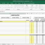 Eu vou fazer medições utilizando a planilha da caixa